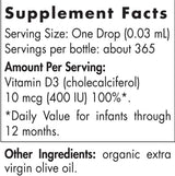 Baby's Vitamin D3 400 IU - 11 ml
