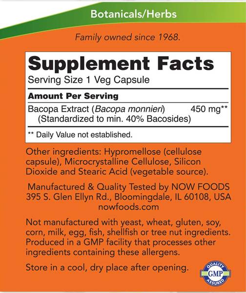 Bacopa Extract 450 mg - 90 kapsula