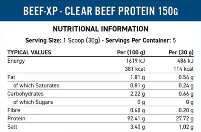 Govedina-XP | Prozirni hidrolizirani goveđi protein - 150 grama