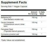 Berberinski kompleks s cimetom, Gymnema & Piskavica 600 mg - 90 kapsula