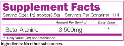 Beta-Alanin 3500 mg - 400 grama