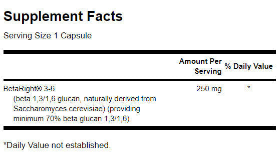 BetaRight Beta glukani 250 mg - 60 kapsula