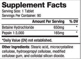Betain HCL 650 mg/90 tab