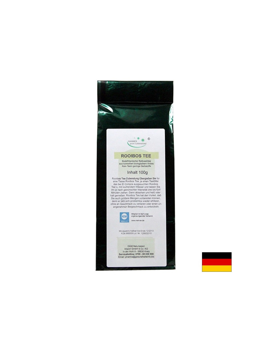 Bio Rooibos Tee - BIO Rooibos čaj, 100 g El Compra
