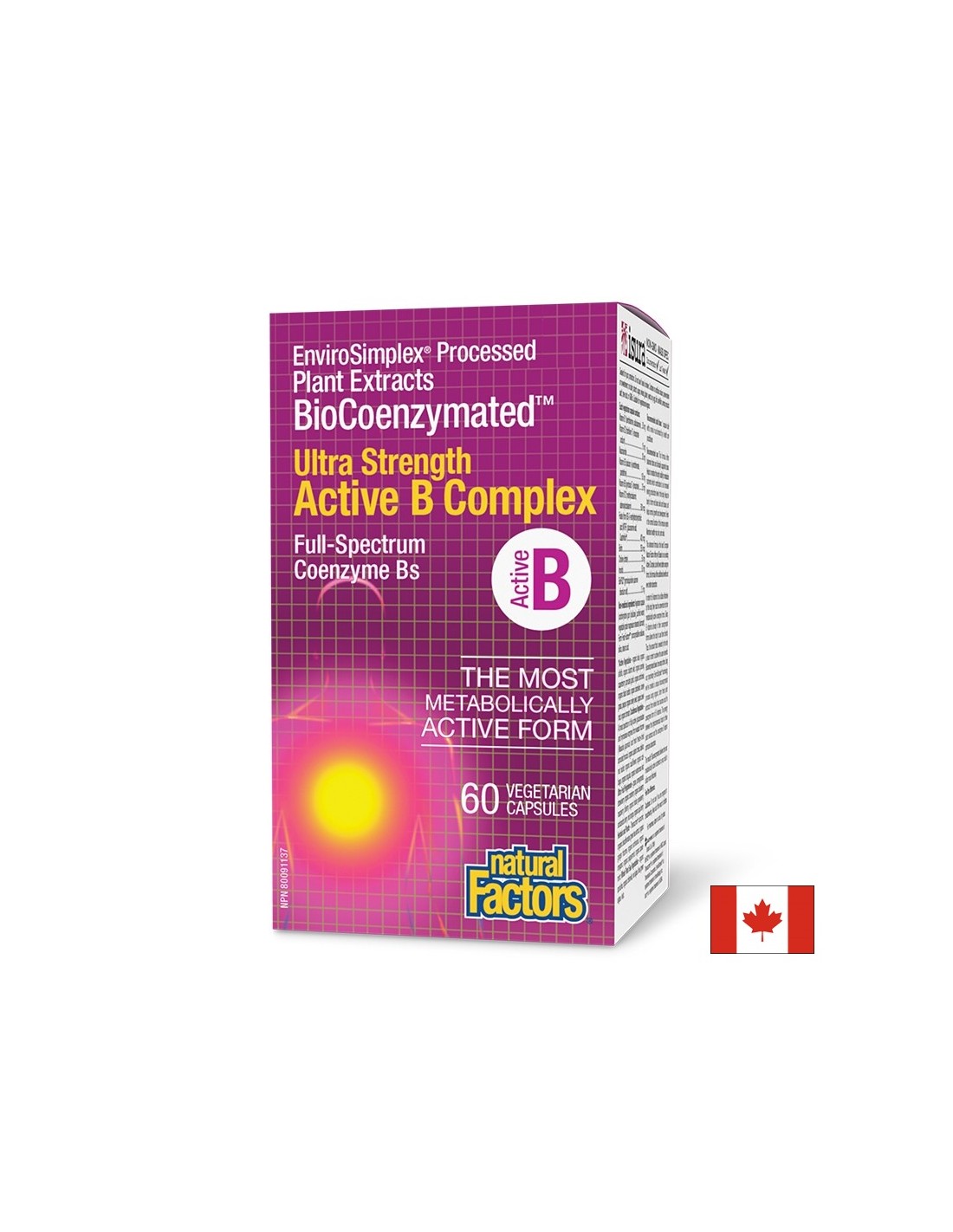 BioCoenzymated™ Active B-Complex Ultra Strength, 60 V kapsule