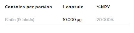 Biotin 10 000 mcg - 60 kapsula