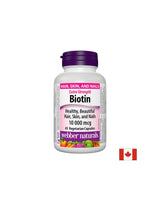 Biotin ekstra jačine/Biotin ekstra jačine, 10000 mcg, 45 kapsula <tc>Webber Naturals</tc>