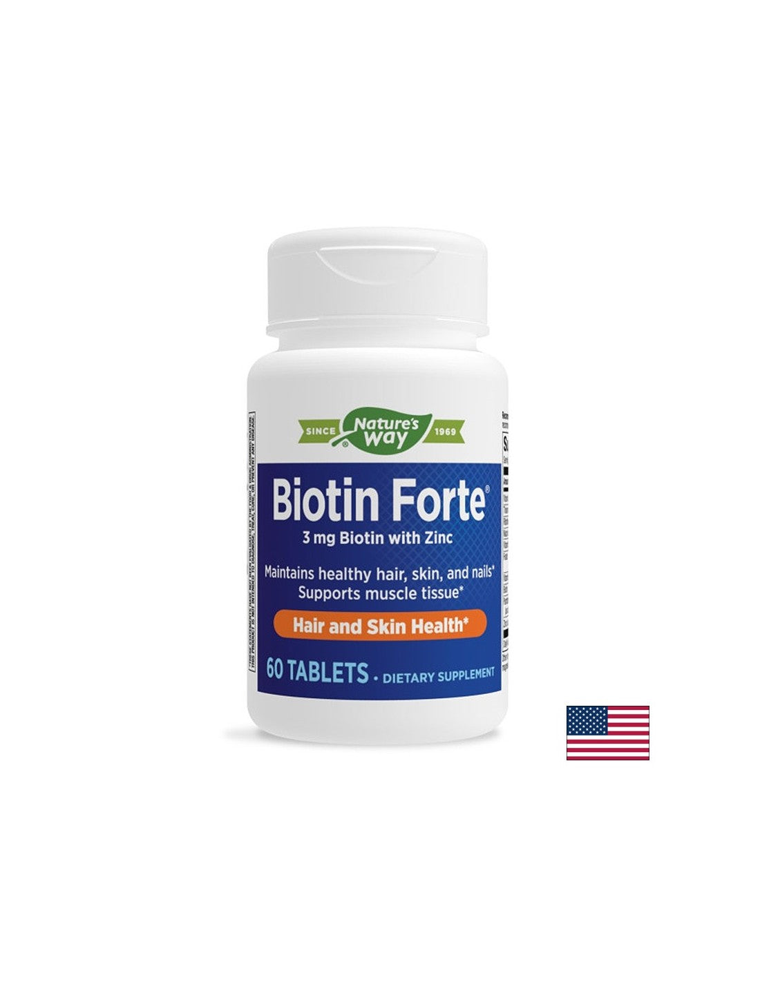 Biotin Forte® - Biotin forte® sa cinkom, 60 tableta Nature's Way