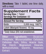 Biotin plus lutein/60 tab.