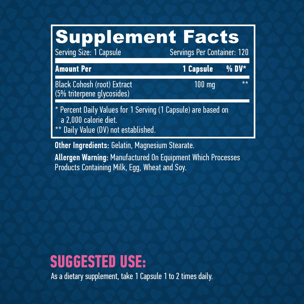 Crni cohosh 100 mg./120 kaps.