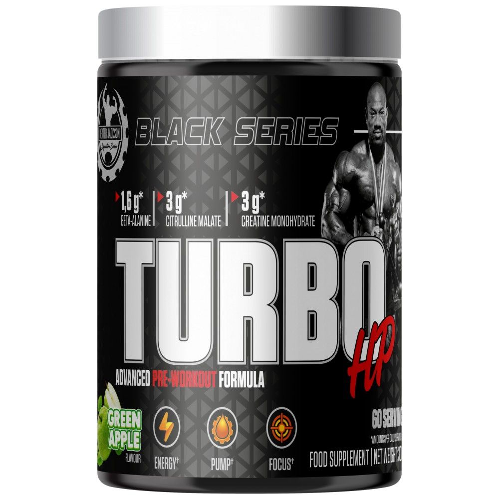 Crna serija | Turbo HP Advanced Pre-Workout Formula - 300 grama