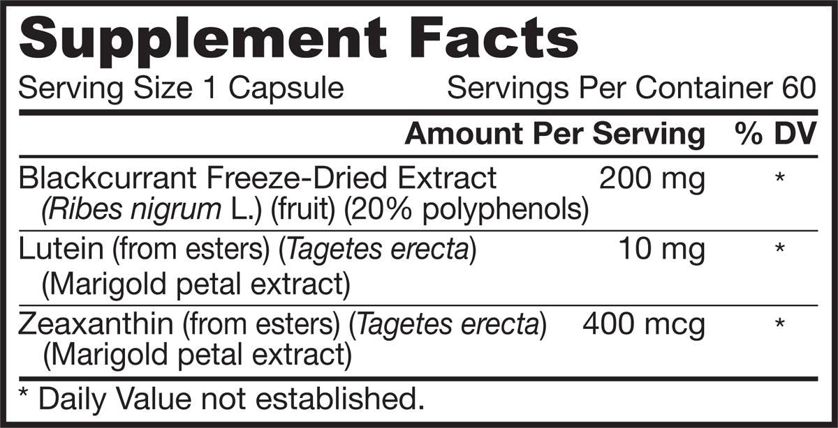 Crni ribiz + Lutein 60 kapsula