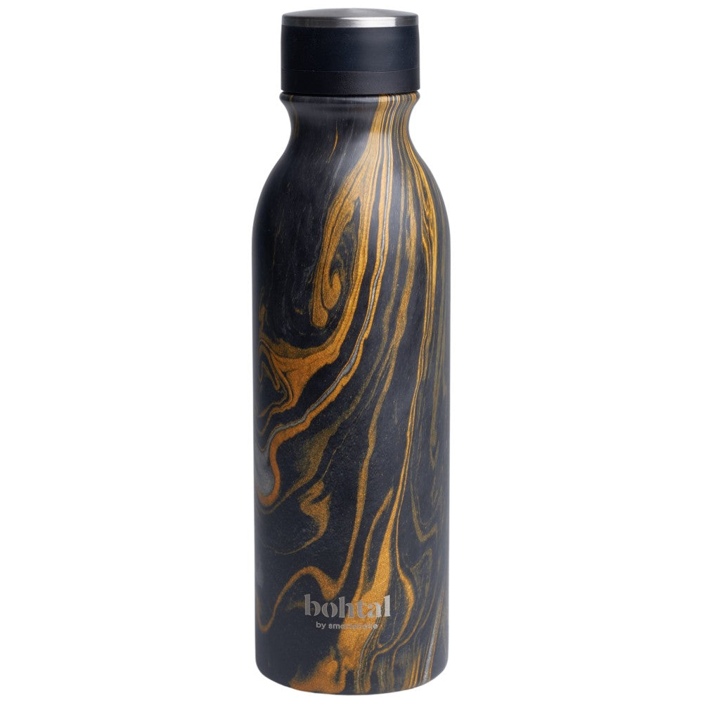 Bohtal izolirana tikvica | Crni mramor - 600 ml