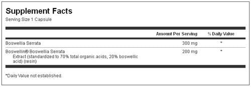 Boswellia 200 mg 30 kapsula