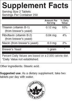 Pivski kvasac 500 mg 500 tableta