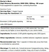 Bromelain 3000 GDU 500 mg | Visoka moć - 90 kapsula