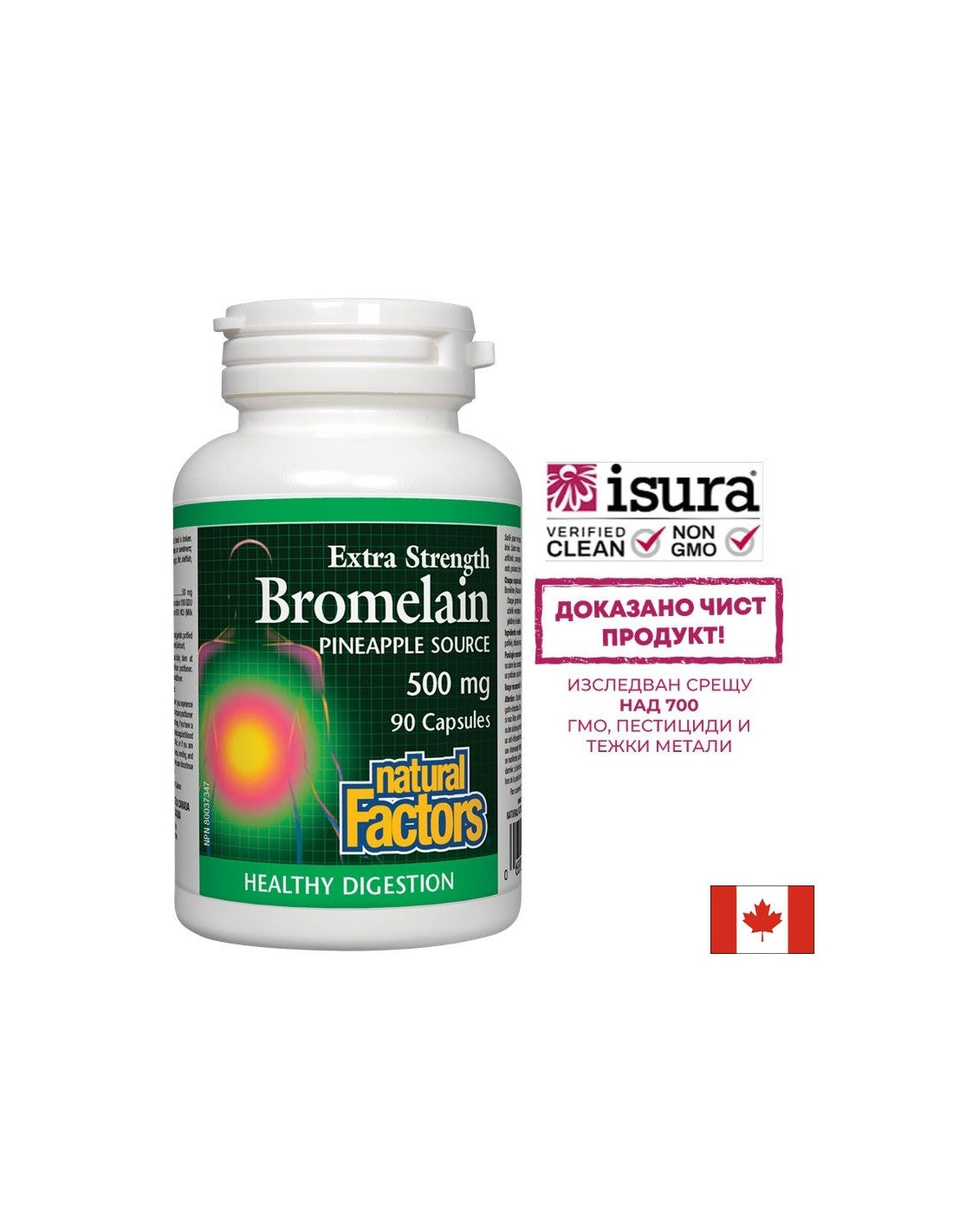 Bromelain hidroklorid 500 mg - 90 kapsula