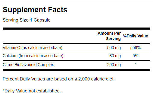 Puferirani vitamin C s bioflavonoidima 500 mg - 100 kapsula