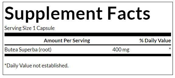 Full Spectrum Butea Superba Root 400 mg - 60 kapsula