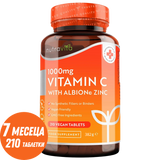 Vitamin C 1000 mg sa cinkom (Albion® Zinc) 15 mg 210 tableta <tc>Nutravita</tc>