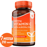 Vitamin C 1000 mg sa cinkom (Albion® Zinc) 15 mg 210 tableta <tc>Nutravita</tc>