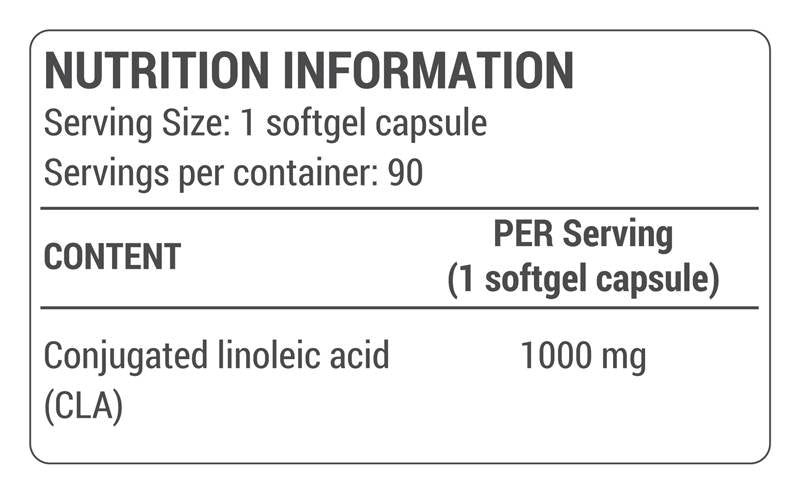 CLA 1000 mg - 90 mekih gelova