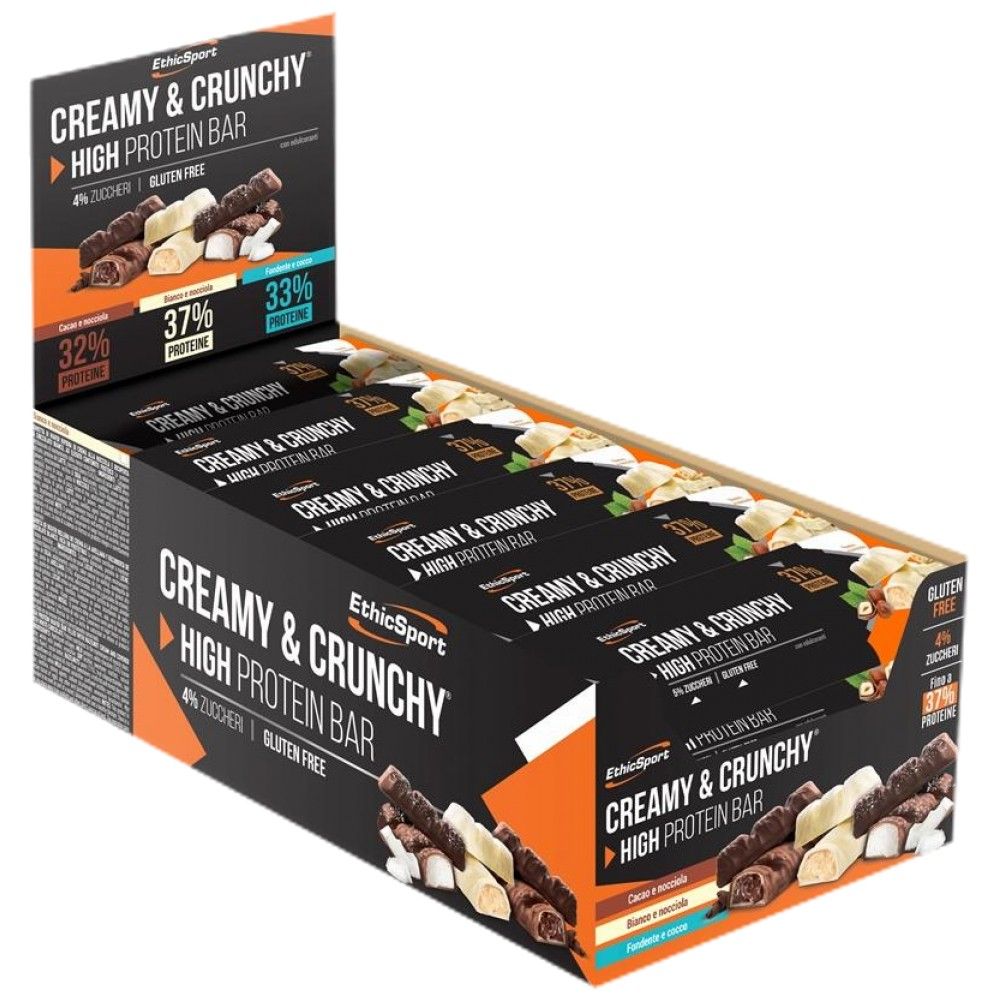 KREMASTI & CRUNCHY visokoproteinska pločica - 24 x 30 grama