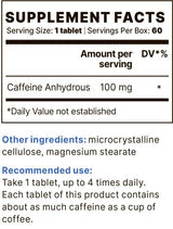 Kofein BP 100 mg - 60 tableta