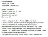Kalcij + Magnezij, Cink & Vitamin D - 120 tableta