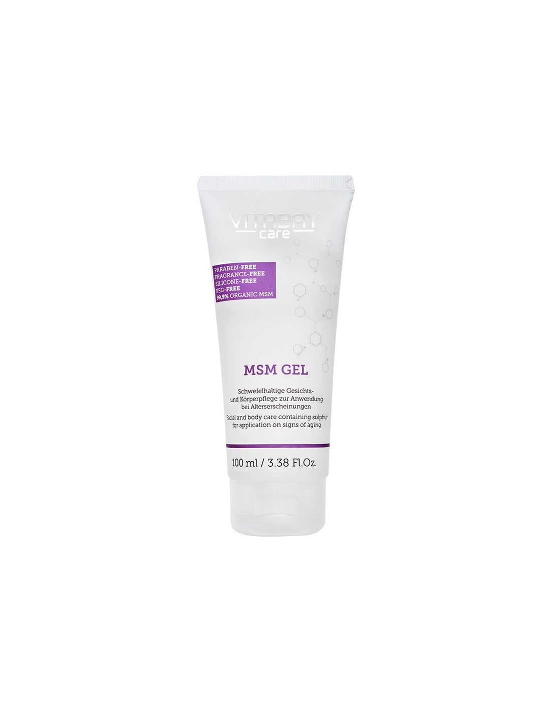 Care MSM gel - Gel za lice i tijelo s 99,9% organskog MSM-a (metilsulfonilmetana), 100 ml <tc>Vitabay</tc>