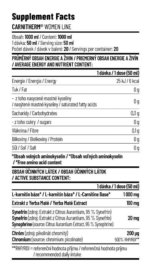Carnitherm - Ženska linija 1000 ml