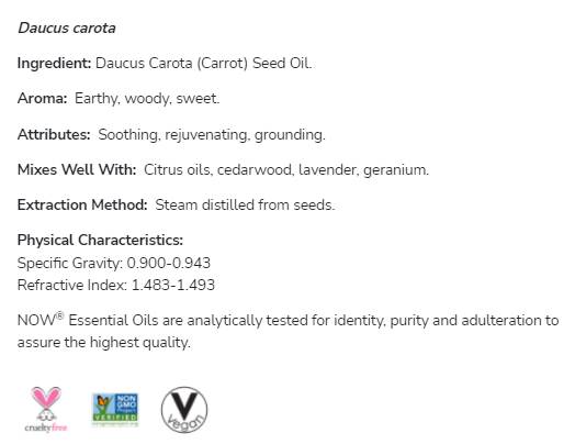 Ulje sjemenki mrkve | 100% čista Daucus Carota - 30 ml