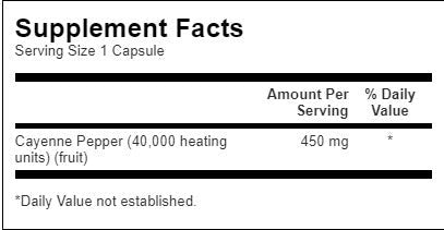 Cayenne 450 mg - 300 kapsula
