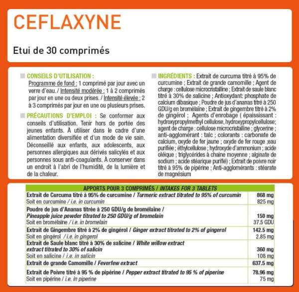 Ceflaksin® | Prirodni lijek protiv bolova - smiruje & Umiruje - 30 tableta