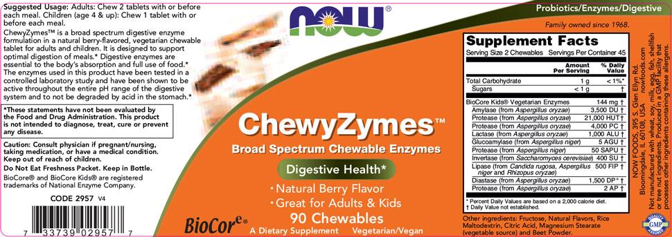 ChewyZymes - 90 tableta za žvakanje