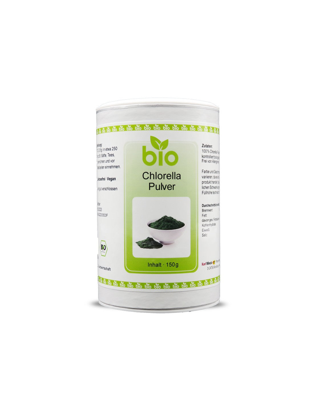 Chlorella Pulver - Chlorella prah, 150 g