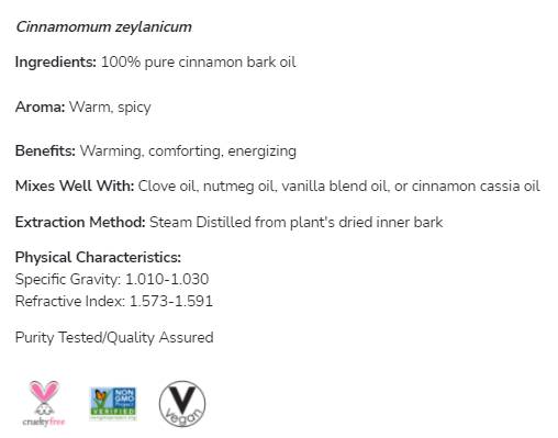 Ulje kore cimeta | 100% čisti Cinnamomum Zeylanicum - 30 ml