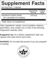 Ekstrakt cimeta 250 mg - 90 kapsula