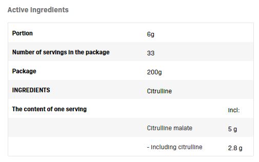 Citrulin - 0,200 kg