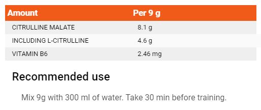 Citrulin malat - 200 grama