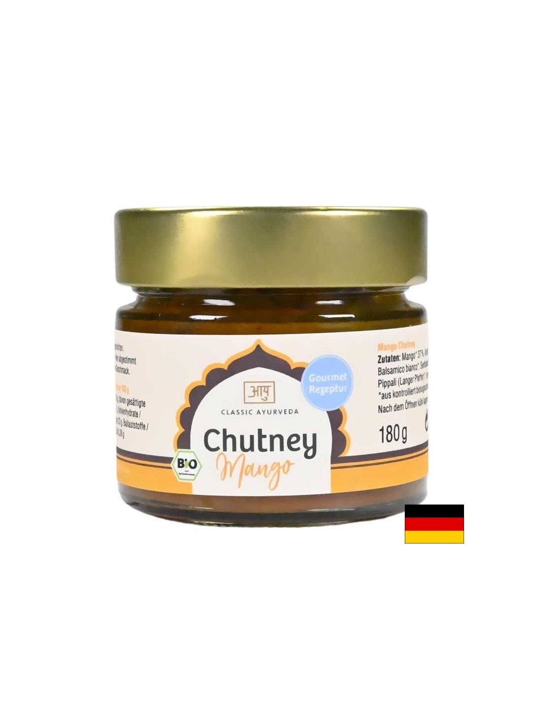 Chutney Mano Classic Ayurveda®, organski, 180 g