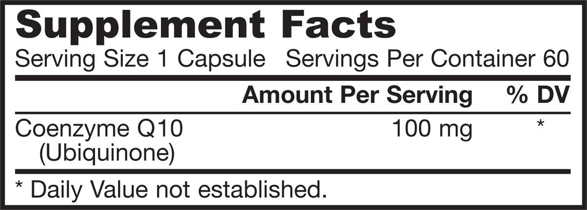 Co-Q10 (Ubiquinone) 100 mg - 60 kapsula