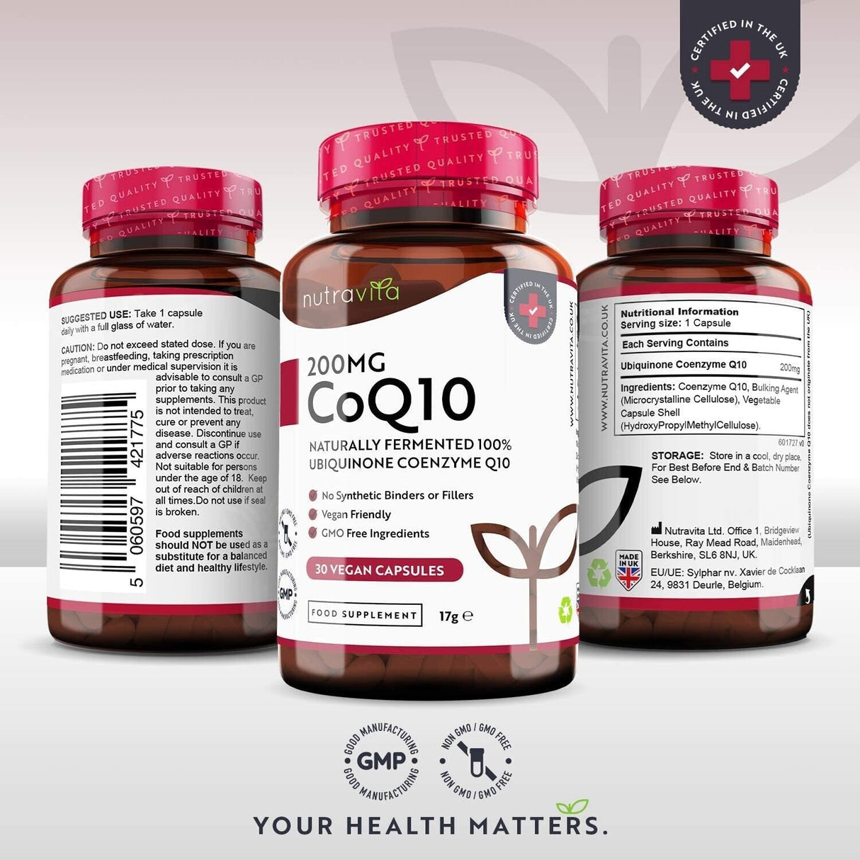 CoQ10 200 mg (ubikinon) /120 kapsula, 120 dana/ <tc>Nutravita</tc>