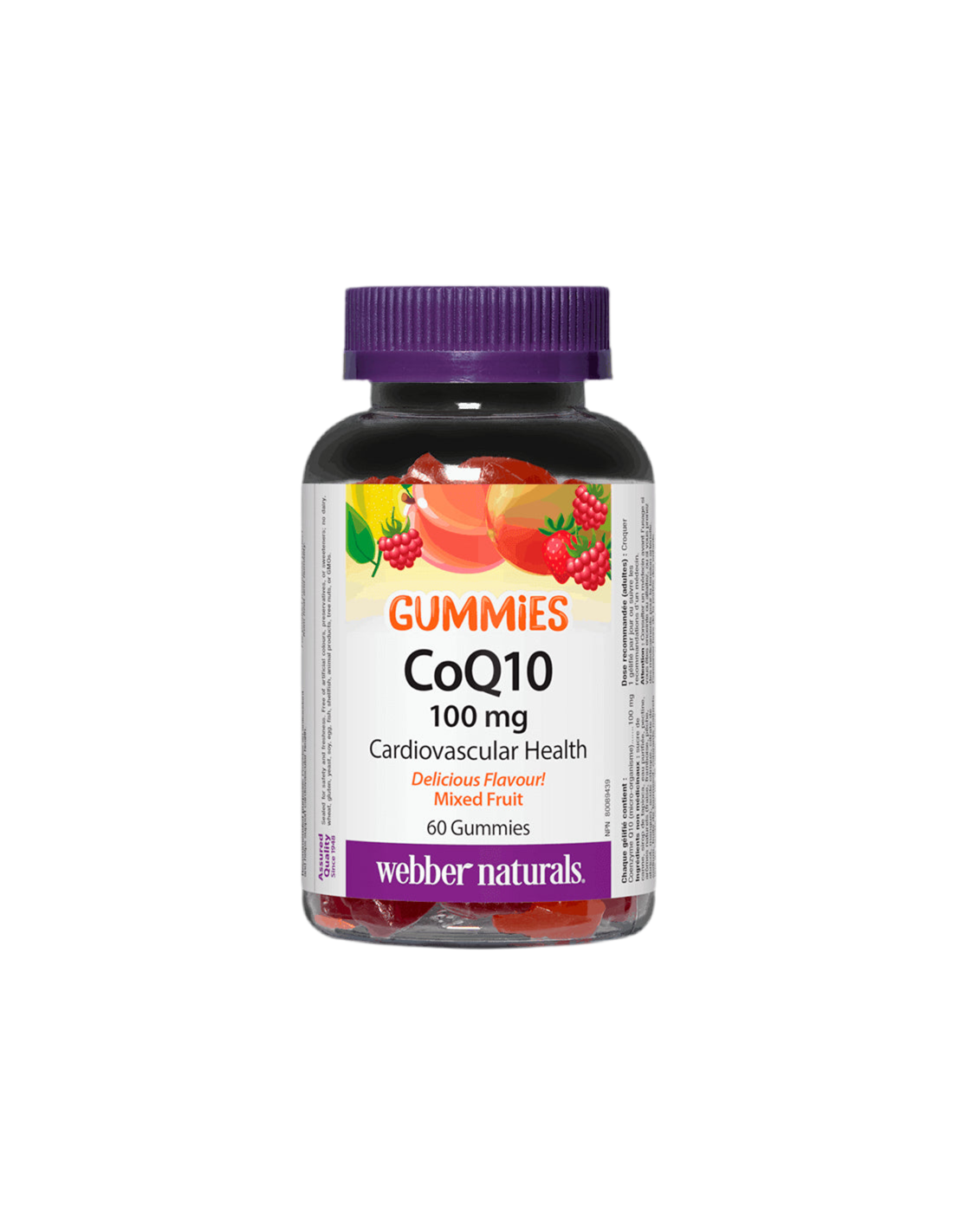 CoQ10 gumeni bomboni/Koenzim Q10 100 mg, 60 žele tableta <tc>Webber Naturals</tc>