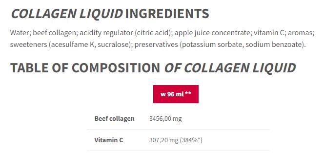 Tekući kolagen | Goveđi kolagen visoke kvalitete s vitaminom C - 1000 ml