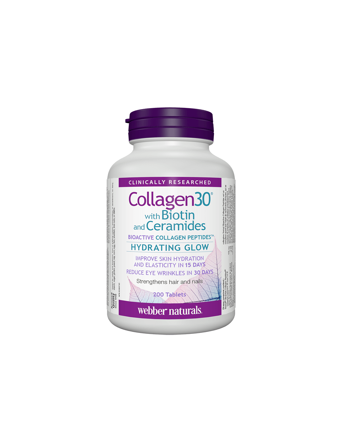 Collagen30® s biotinom i ceramidima/Kolagen (bioaktivni peptidi kolagena) s biotinom i ceramidima, 200 tableta