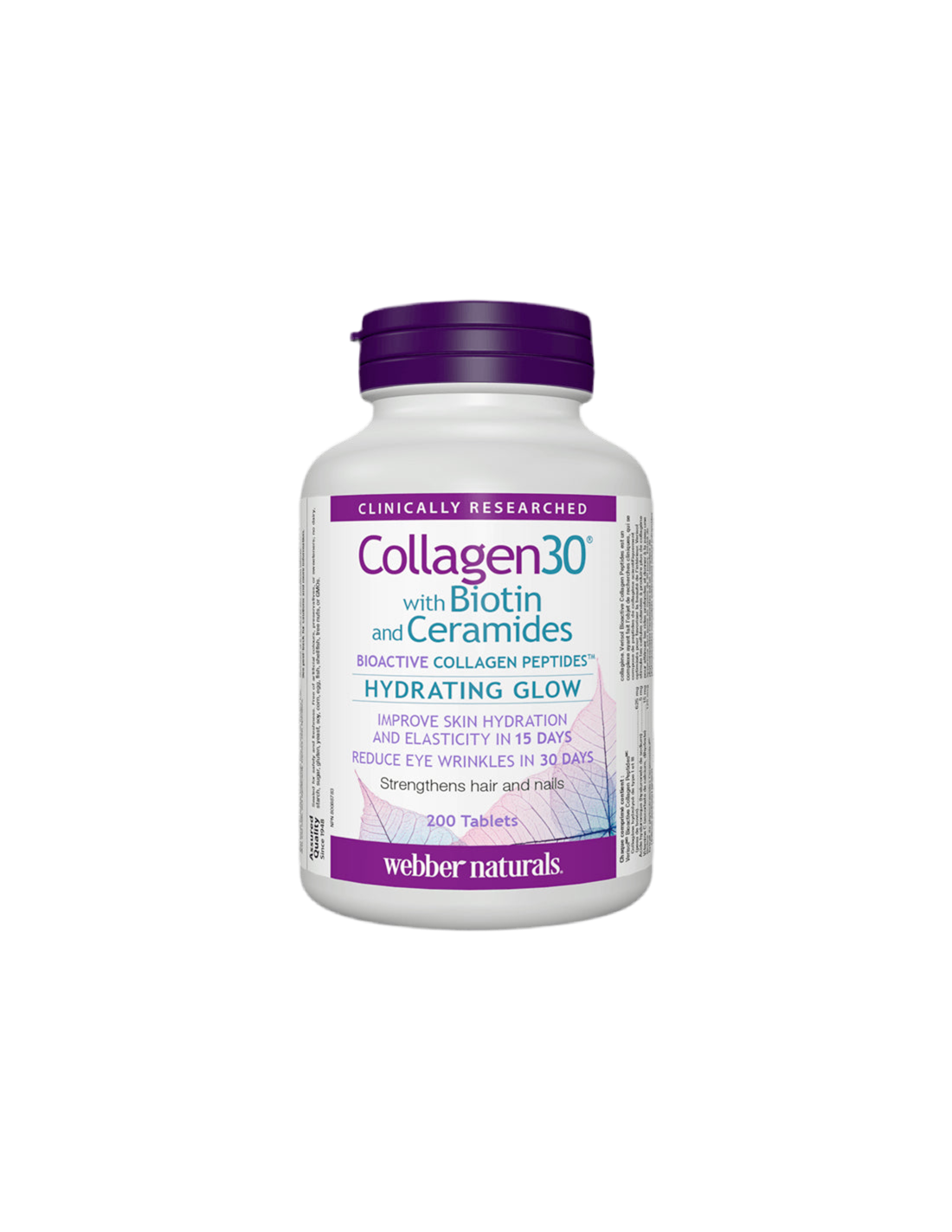 Collagen30® s biotinom i ceramidima/Kolagen (bioaktivni peptidi kolagena) s biotinom i ceramidima, 200 tableta