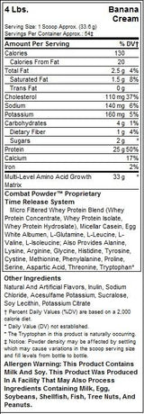 Combat Protein Powder - 1818 grama
