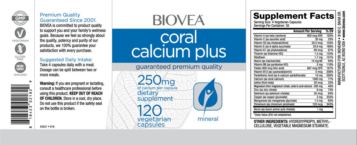 Coral Calcium Plus 1000 mg/120 kap