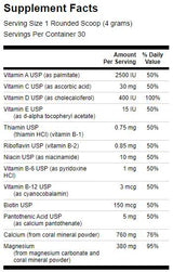 Kompleks koraljnih kalcija s vitaminima 120 grama